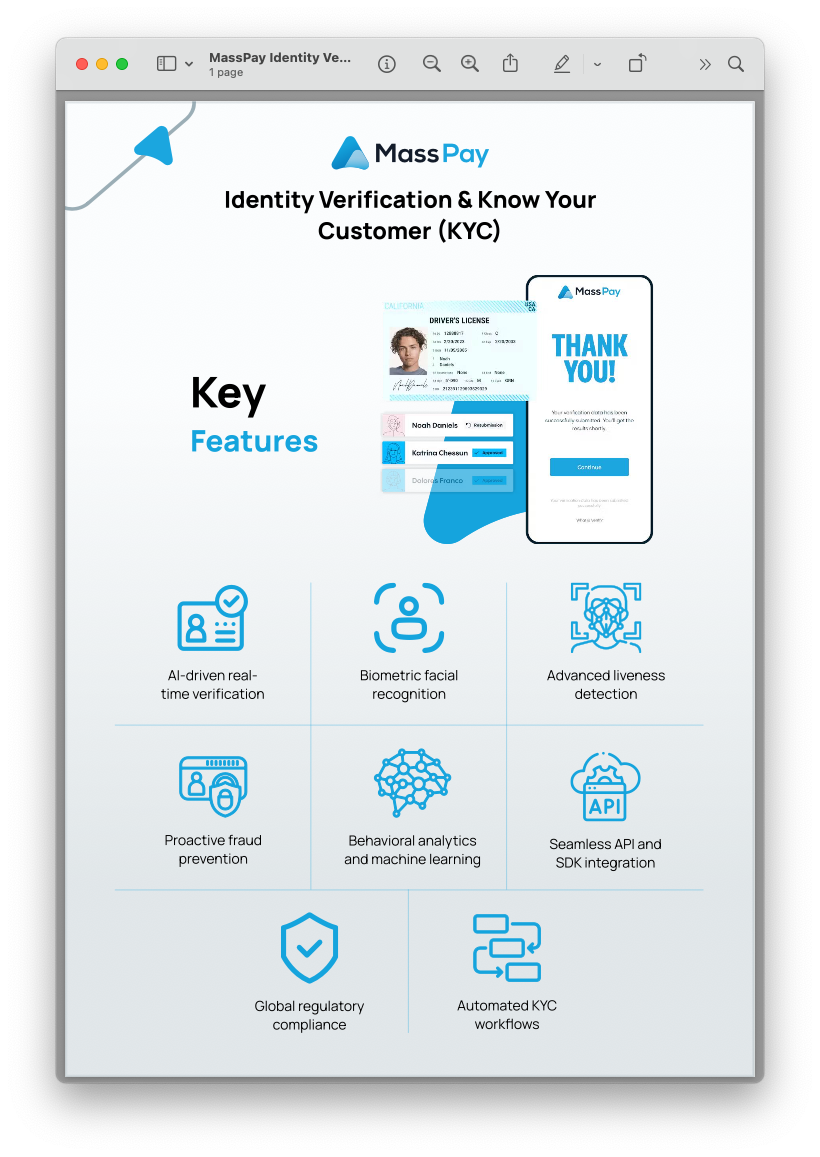 ID Verification & KYC Key Features Preview Image
